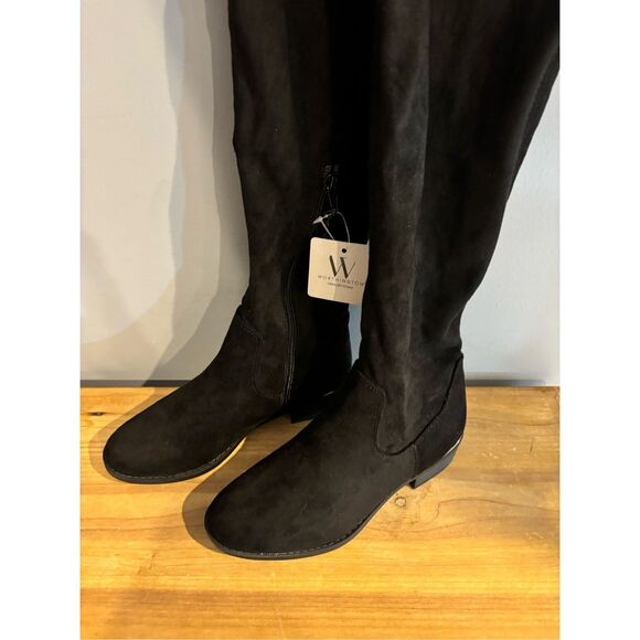 Worthington Black knee boots size 6 - Picture 2 of 11